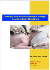 How do junior doctors experience management of critically ill children?